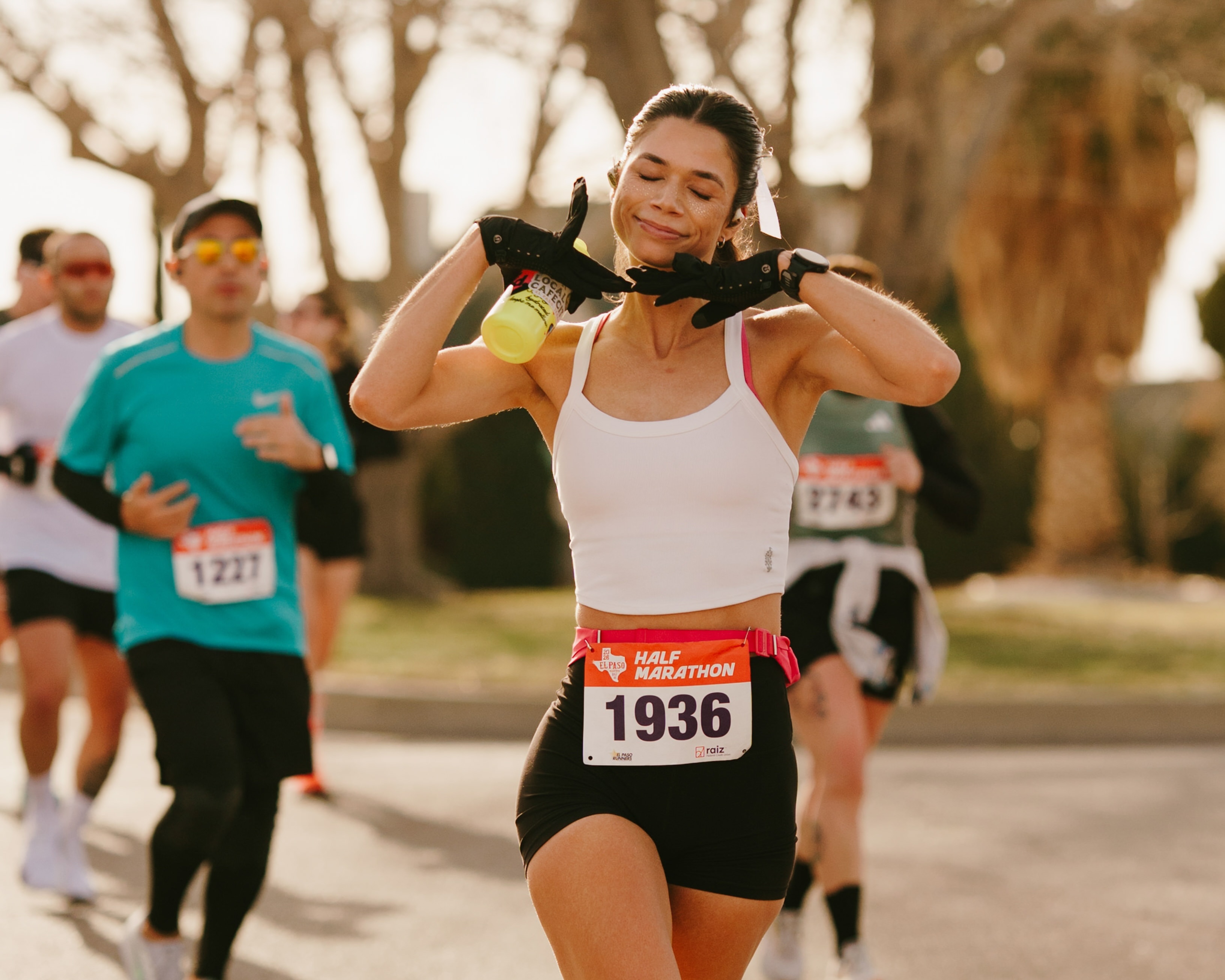 Atleta en media maratón